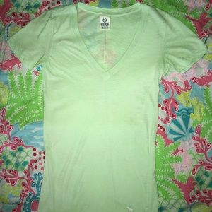 Light green PINK tee